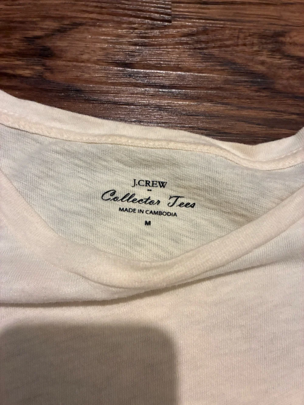 J. Crew Cream Short Sleeve Graphic Tee